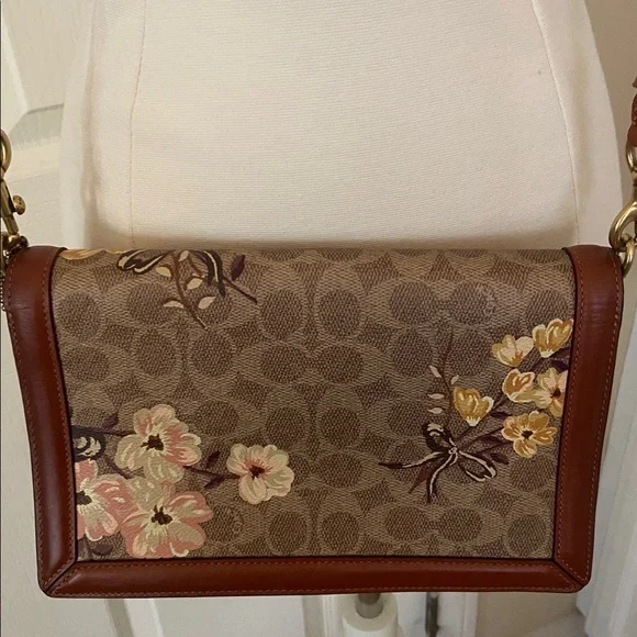 Coach 1941 Riley Prairie Floral Print Crossbody Handbag Limited Pre-owned $450 - Picture 3 of 16